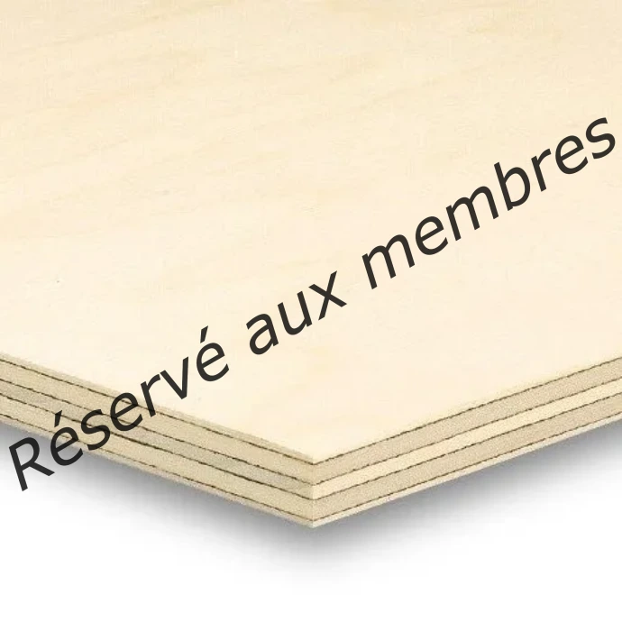 Bois croisé | Peuplier (3 mm)